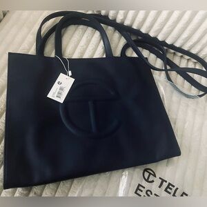 NWT Telfar Medium Shopping Bag - Navy Blue